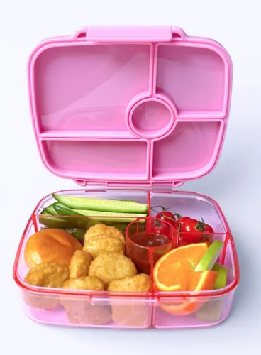 Lunchbox głęboki 5-komorowy Yumbox Go Bento Box - Sydney pink
