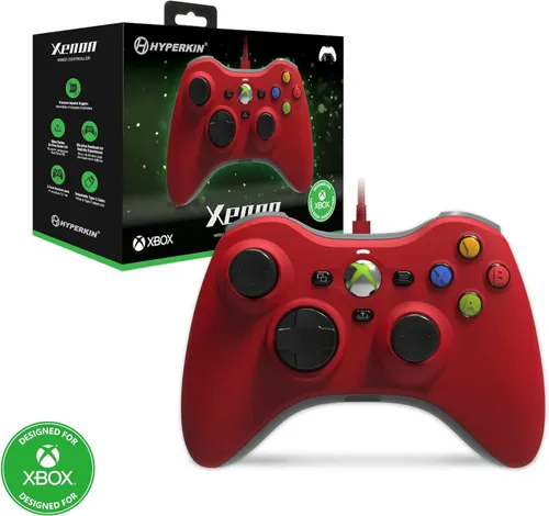 Геймпад Hyperkin Xenon Pad для Xbox, ПК-проводной-красный