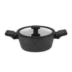 Garnek aluminiowy z pokrywką STARKE PRO CERES MARBLE 1,2 l