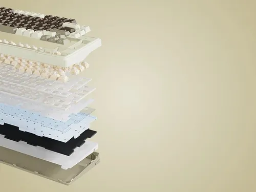 Klawiatura ROYAL KLUDGE L75 Mocha Grey Cream Switch