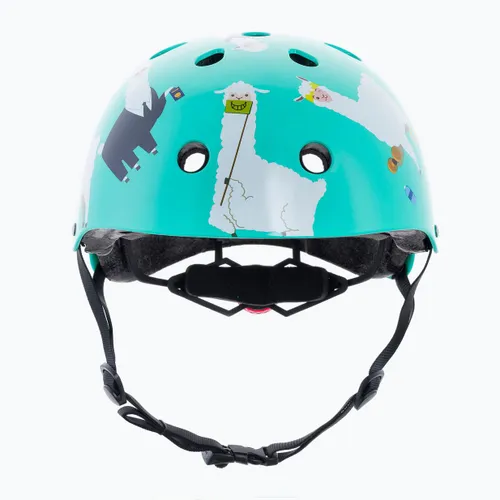 Kask rowerowy dziecięcy Hornit Llama turquoise/white