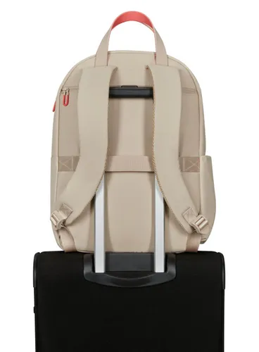 Рюкзак женский American Tourister PuffyPop M Backpack 15,6" - бежевый