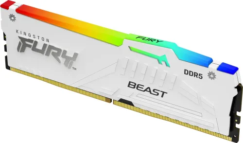 Pamięć RAM Kingston FURY Beast RGB DDR5 32GB 6000 CL30 Biały