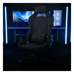 Fotel Arozzi Torretta Soft Fabric Pure Black Gamingowy do 120kg Tkanina Czarny