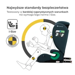 Fotelik samochodowy KINDERKRAFT Junior Fix 2 I-Size 100-150 cm (15-36 kg) Niebieski