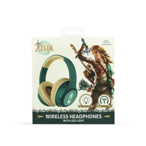 Słuchawki bezprzewodowe z mikrofonem OTL Technologies The Legend of Zelda Nauszne Zielony
