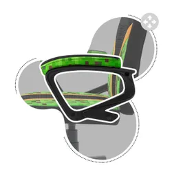 Fotel HUZARO Ranger 1.0 Pixel Mesh Czarno-zielony