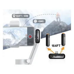 Mikrofon krawatowy do smartfona LENSGO 518C Mini (2 szt.)