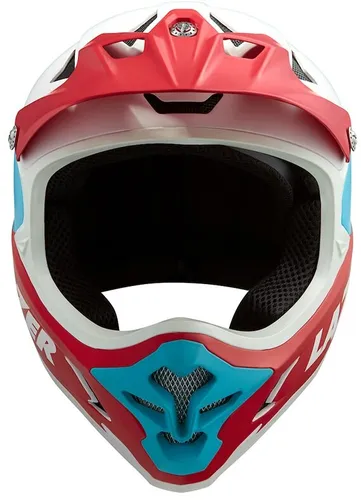 Kask rowerowy LAZER Phoenix+ Biało-niebiesko-czerwony MTB (rozmiar S)