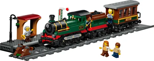 LEGO City 60511 Retro pociąg z lokomotywą parową, zestaw klocków 7+