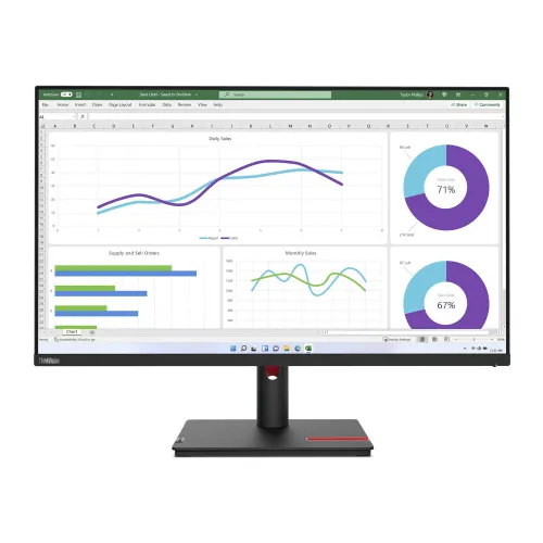 Monitor Lenovo ThinkVision T32h-30 (63D3GAT1EU) 31,5" 2K IPS 60Hz 4ms