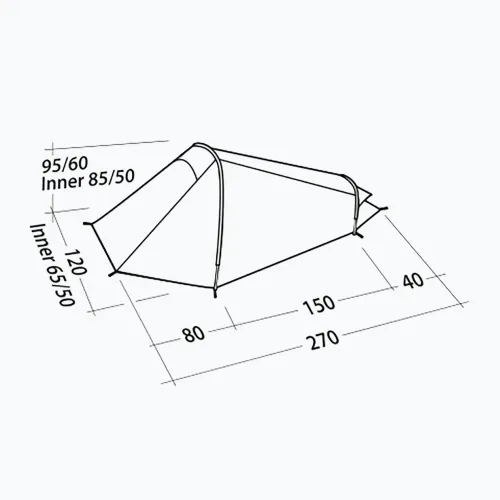 Namiot trekkingowy 1-osobowy Robens Arrow Head blue
