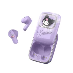 Słuchawki bezprzewodowe OTL Technologies Kuromi TWS Slide Earphones Douszne Bluetooth 5.3 Fioletowy