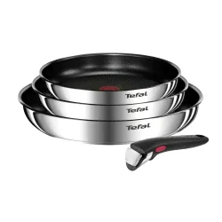 Zestaw patelni Tefal Ingenio Emotion+ L897S455 Indukcja Tytanowa 22cm, 24cm, 28cm