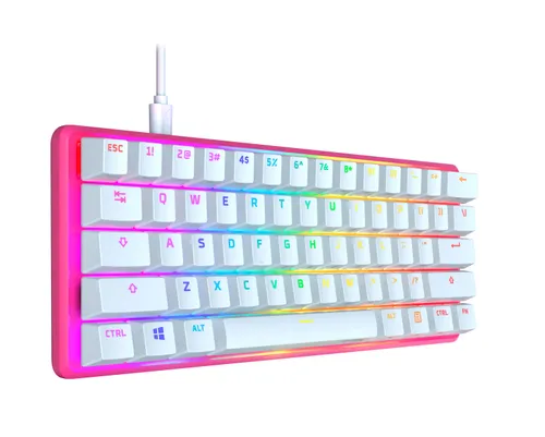 Klawiatura mechaniczna HyperX Alloy Origins 60 Pink - Red Switch