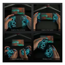 Kontroler FUNLAB Luminous Joy-Pad Zonai Black do Nintendo Switch Bezprzewodowy