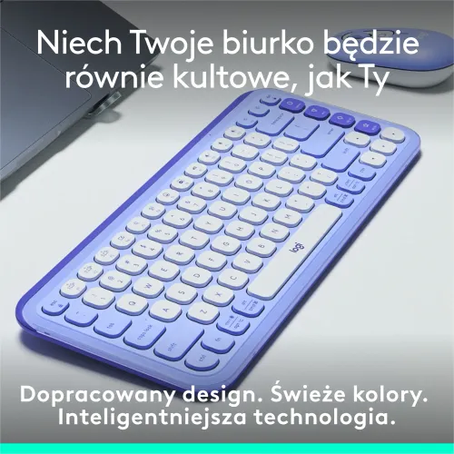 Klawiatura membranowa Logitech POP Icon Keys Fioletowy