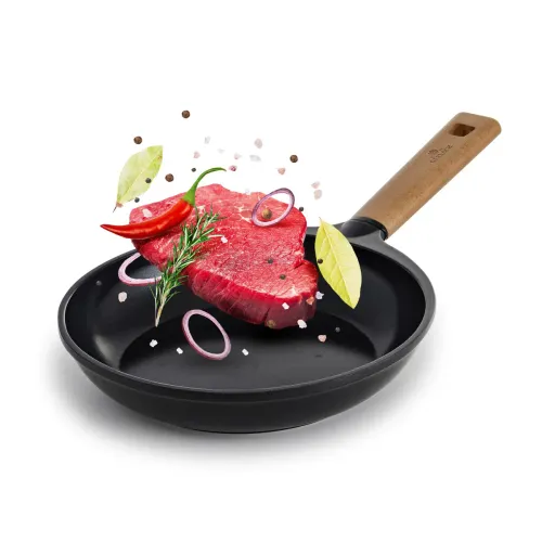 GERLACH Natur 24 cm - patelnia ceramiczna nieprzywierająca z pokrywką