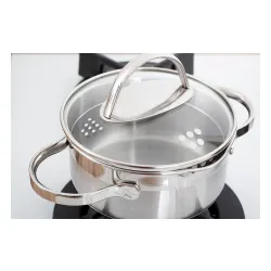 Garnek ze stali nierdzewnej z pokrywką SSW COMFORT 1 l