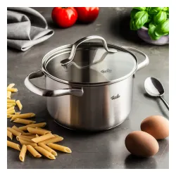 FISSLER San Francisco 1,9 l - garnek ze stali nierdzewnej ze szklaną pokrywką