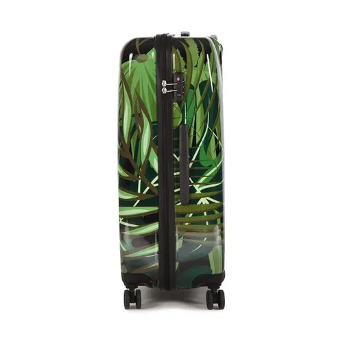 Большой жесткий чемодан Saxoline SX Palm Leaves 1460h0. 71. 10 Черный