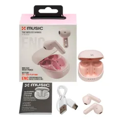 Słuchawki douszne XMUSIC XTW300P Różowy