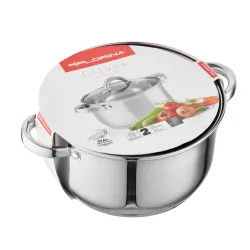 Garnek ze stali nierdzewnej z pokrywką FLORINA CLAUDE 6,1 l