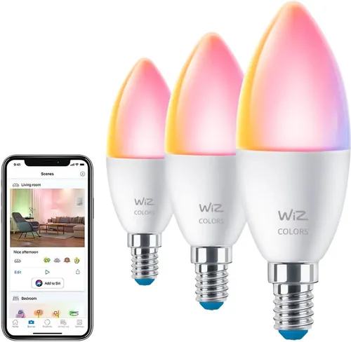 Inteligentna żarówka LED WIZ 929002448833 4.9W E14 Wi-Fi Bluetooth (3 szt.)