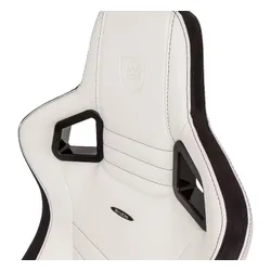 Fotel Noblechairs EPIC White Black Gamingowy do 120kg Skóra ECO Biało-czarny