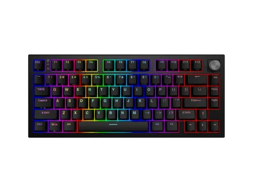 Klawiatura gamingowa Genesis Thor 404 75% GenX Stratos Silent przewodowa mechaniczna podświetlana cicha czarna