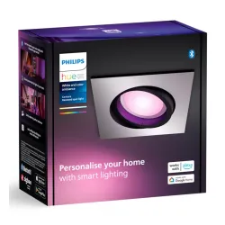 Oświetlenie punktowe Philips Hue White and Color Ambiance Centura 1szt. Srebrny