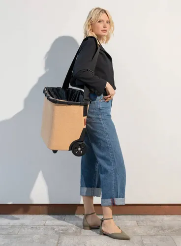 Wózek torba na zakupy Reisenthel Carrycruiser - raffia black