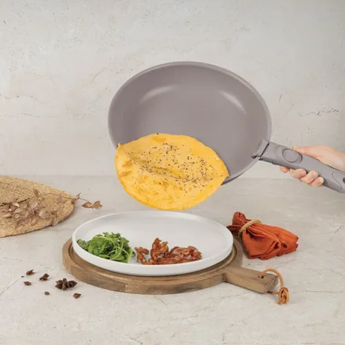 Zestaw patelni i garnków BERLINGER HAUS Taupe Nordic BH-8422 (13 elementów)