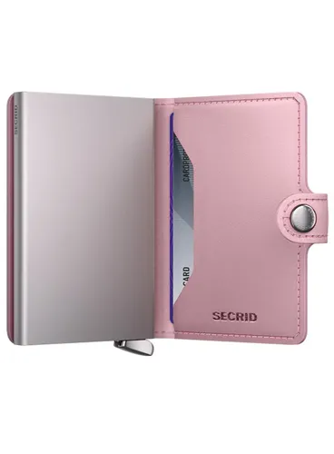 Portfel RFID Secrid Premium Miniwallet Emboss Diamond+ - rose