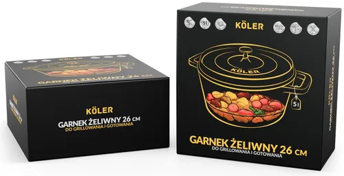 Garnek żeliwny KOLER KEM-04 5L