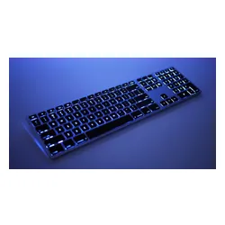 Klawiatura Matias FK418 bezprzewodowa 100% (full-size) podświetlana szaro-czarna