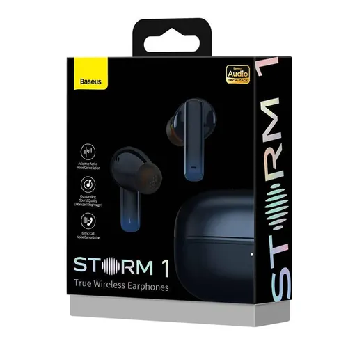 Беспроводные наушники Baseus Storm 1 Ink Channel Bluetooth 5.2 Black