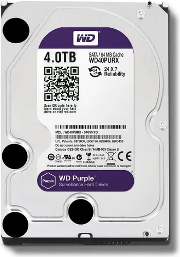 Dysk WD Purple 4TB 3.5" SATA III (WD40PURX)