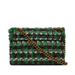 Kurt Geiger 690-Geantă Mini Kensington Din Tweed 2949707609 Blk / Verde