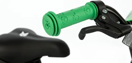 Rower dziecięcy KARBON Jazz 14 cali dla chłopca Zielony Neon