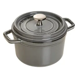 STAUB La Cocotte 1,2 l grafitowy - garnek żeliwny z pokrywką