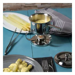 SPRING Cristal 0,5 l - rondel ze stali nierdzewnej z pokrywką i podgrzewaczem