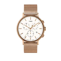 Timex Fairfield TW2T37200 gül Altın / Gül Altın