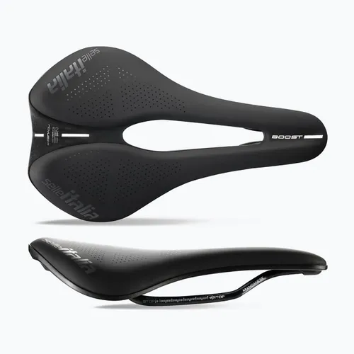 Siodełko rowerowe Selle Italia Novus Boost Evo TM, Superflow, Manganese Rail, Soft-Tek black