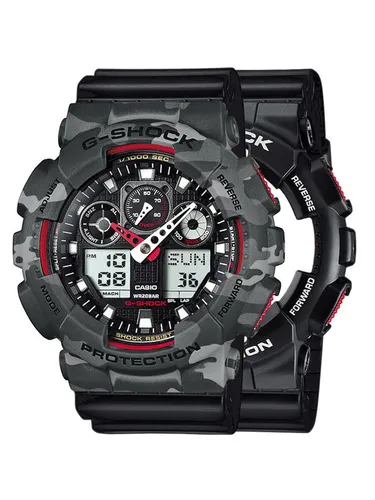 Casio Zegarek SET GA-100-1A4ER + BEZEL 10507071 + PASEK 10347688