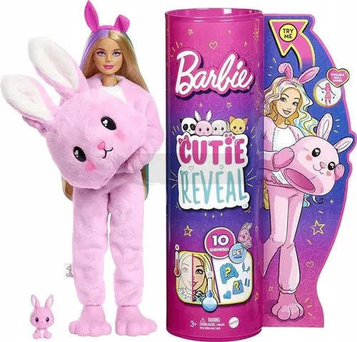 Lalka Barbie w przebraniu królika Cutie Reveal HHG19