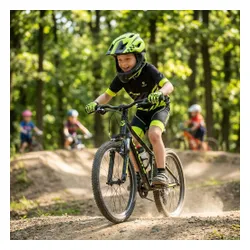 Kask rowerowy VAYOX Enduro VA0421GS Zielony Full Face z odpinaną szczęką (rozmiar S)