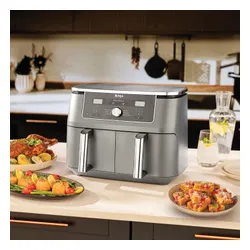 Air fryer Frytkownica beztłuszczowa NINJA Dual Zone Max DZ400EU 9.5 l Szary