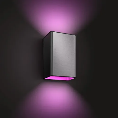 Kinkiet zewnętrzny Philips Hue White and Colour Ambiance Resonate Srebrny