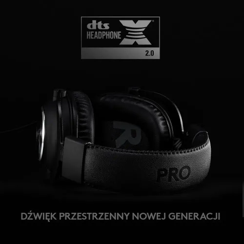 Słuchawki przewodowe z mikrofonem Logitech G Pro X Nauszne Czarny + stojak